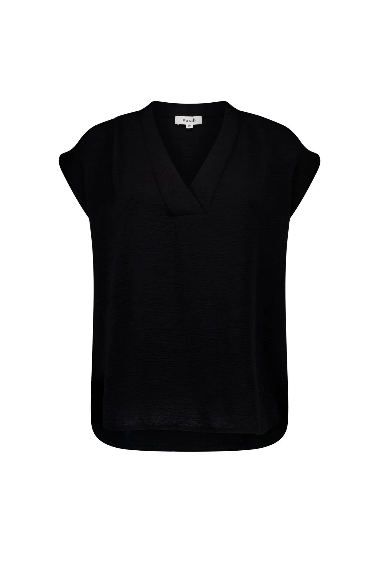 Zwarte blouse met V-hals