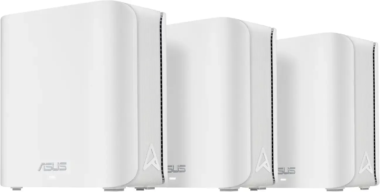 ZenWiFi BD4 WiFi 7 Mesh Router - 6,500 sq. ft., 3.6 Gbps (3 Pack)