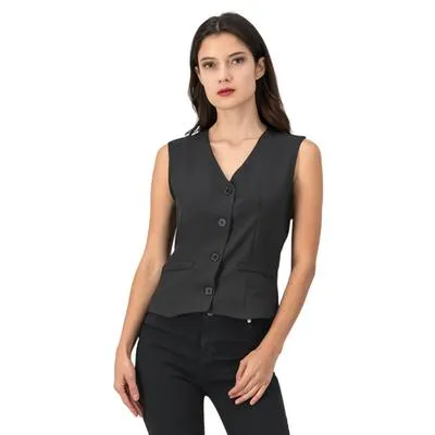 Chaleco Mxstaza Mujer Cuello En V Y Botones