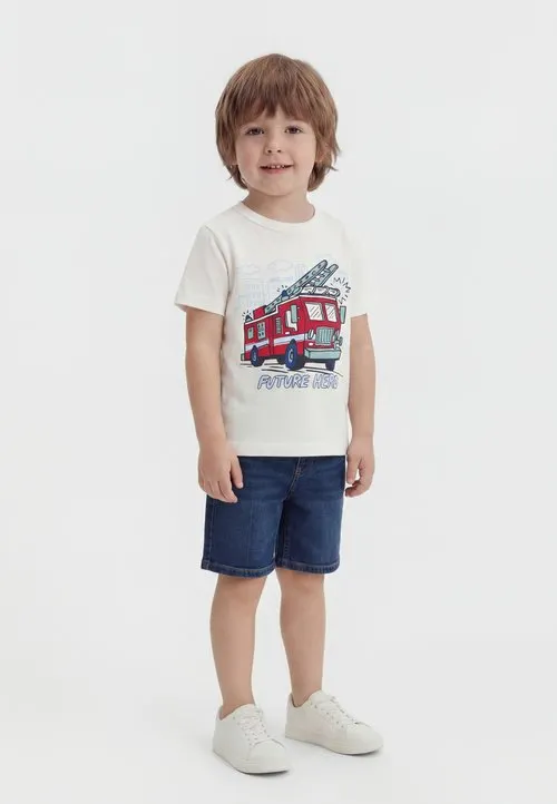 TEE - T-shirts med print - off-white