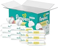 Pampers Sensitive Baby Wipes, Water B…