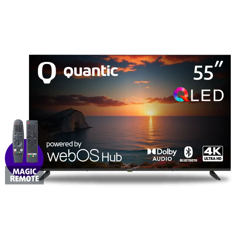 Smart TV QLED 55'' Quantic QT55QLDWEB Ultra HD WebOs