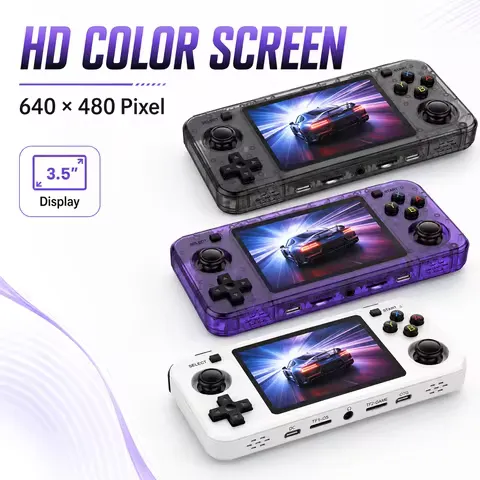 New R36H Retro Handheld Console Open-Source Linux System Classic Game Consoles 3.5 inch IPS Screen Portable Video Player