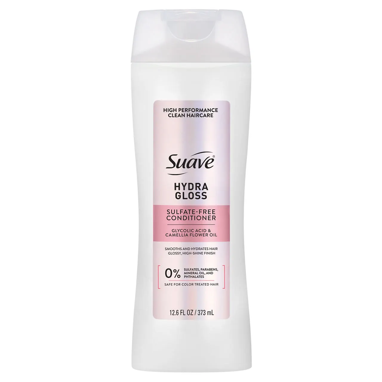 Suave Hydra Gloss Sulfate Free Conditioner with Glycolic Acid & Camellia Oil, 12.6 FL OZ