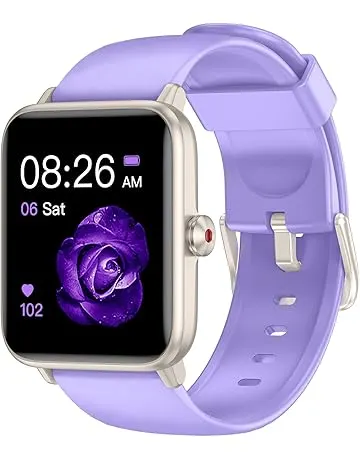 Smart Watch, Fitness Tracker with Heart Rate Monitor, Blood Oxygen, Sleep Tracking, 1.5 Inch Touchscreen Smartwatch for Android iOS Swimming Waterproof Pedometer Step Calories Tracker for Women Men