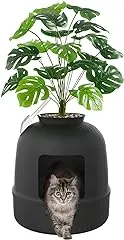 Lifewit Hidden Plant Cat Litter Box with Plastic…