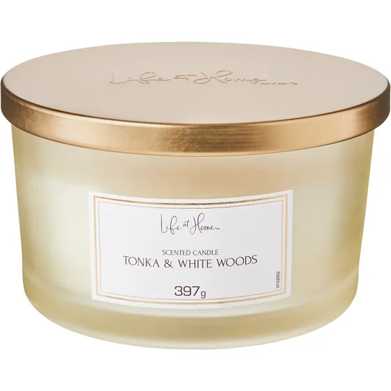 Scented Candle Tonka & White Woods