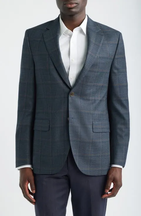 Flynn Classic Fit Green Plaid Wool Sport Coat