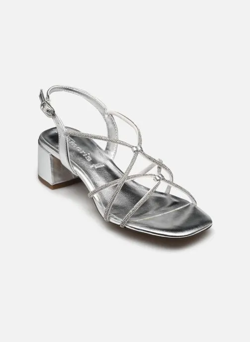 Sandalen 28236-42 dames zilver