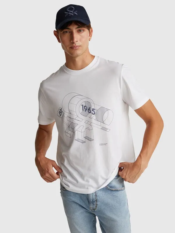 T-shirt in cotton with logo