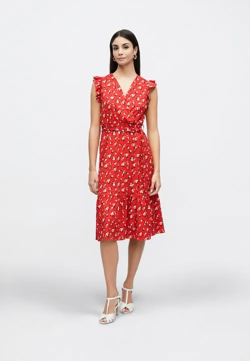 Anna Field Jerseykjole - red