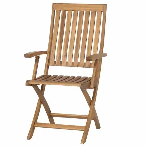 Klappstuhl PALEROS - Akazie massiv - mit Armlehne