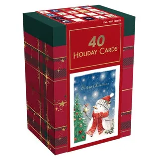 Holiday Greeting Cards, 40-count