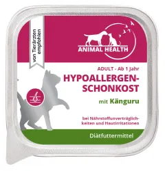 ANIMAL HEALTH Hypoallergenschonkost mit Känguru für Katzen 16 x 100 g