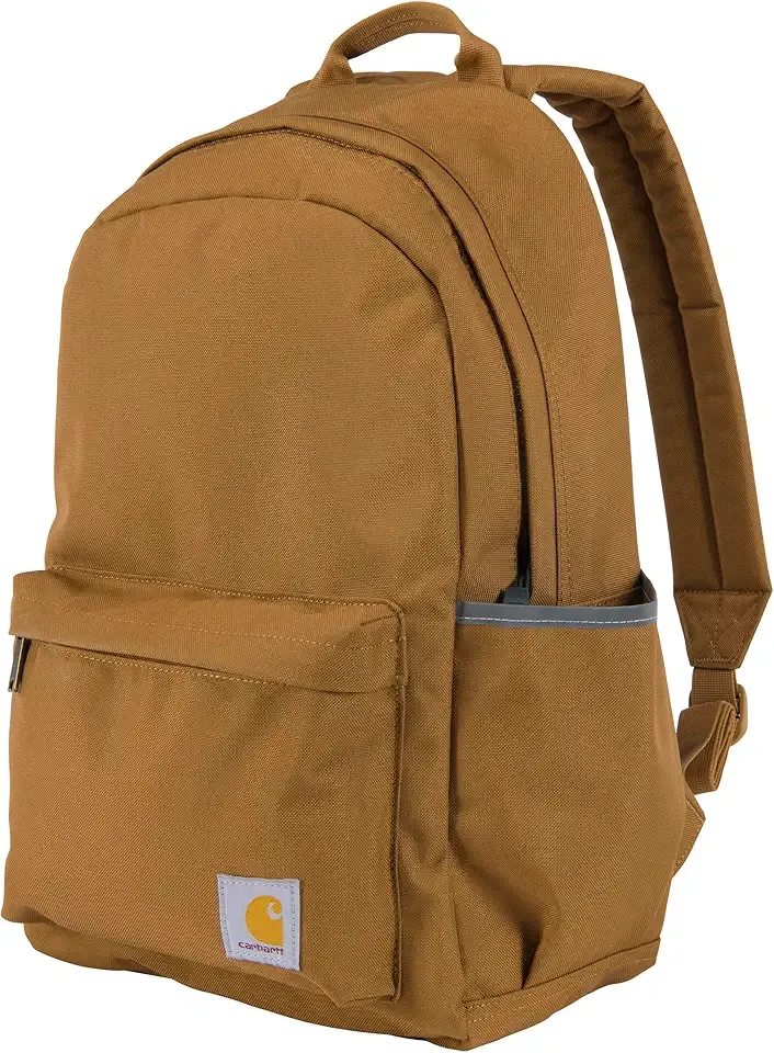 21L Classic Laptop Backpack, Water-Resistant Pack W/ 15" Laptop Sleeve and Organizational Compartments, Carhartt Brown