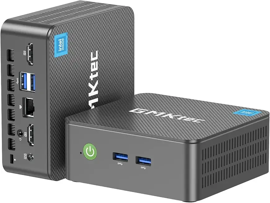 GMKtec Mini PC Intel Core i3-10110U Processor (Beats 4300U/N150) 8GB DDR4 256GB SSD i226-V RJ45 Ethernet Desktop Computer 4K Dual/ 4X USB3.2/ WiFi 6 BT5.2/ Nucbox G3 Pro