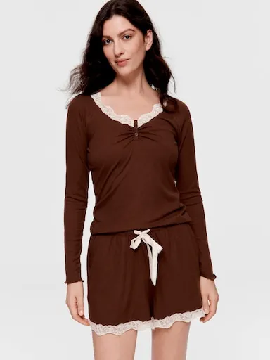 Soft Rib Chocolate Mid Short