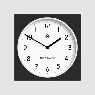 Newgate Burger & Chips Wall Clock Black