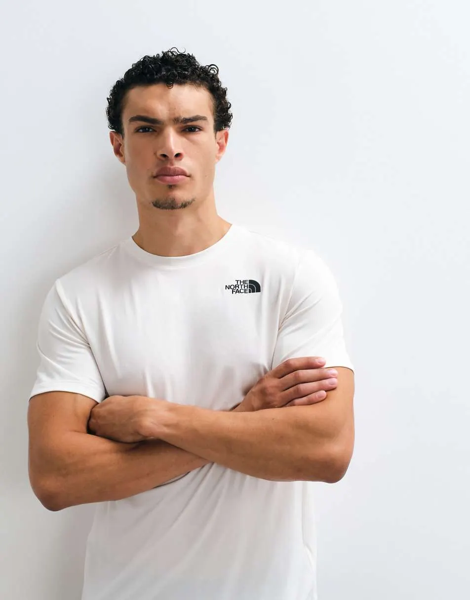 The North Face Training 24/7 logo t-shirt in off white