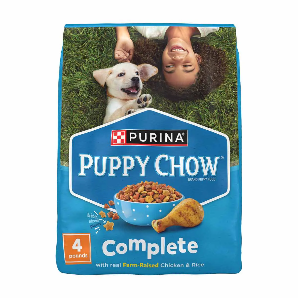 Purina Puppy Chow High Protein Dry Puppy Food, Complete With Real Chicken, 4 lb