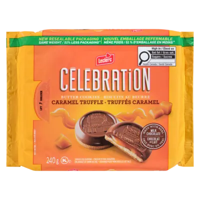 Celebration Butter Cookies Caramel Truffle