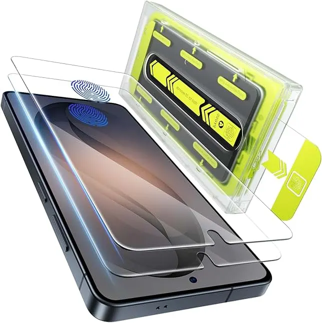 WSKEN for Samsung Galaxy S26 Ultra Screen Protector - [100% Fingerprint Unlock Support] Case Friendly 10X Military Shatterproof Durable Tempered Glass Film for Galaxy S26 Ultra,2 PCS