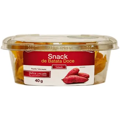 snack de batata doce salgado dabanana 40g
