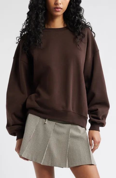 BP. Relaxed Cotton Blend Sweatshirt