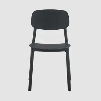Classic Living Hugo Resin Chair Without Arms Black