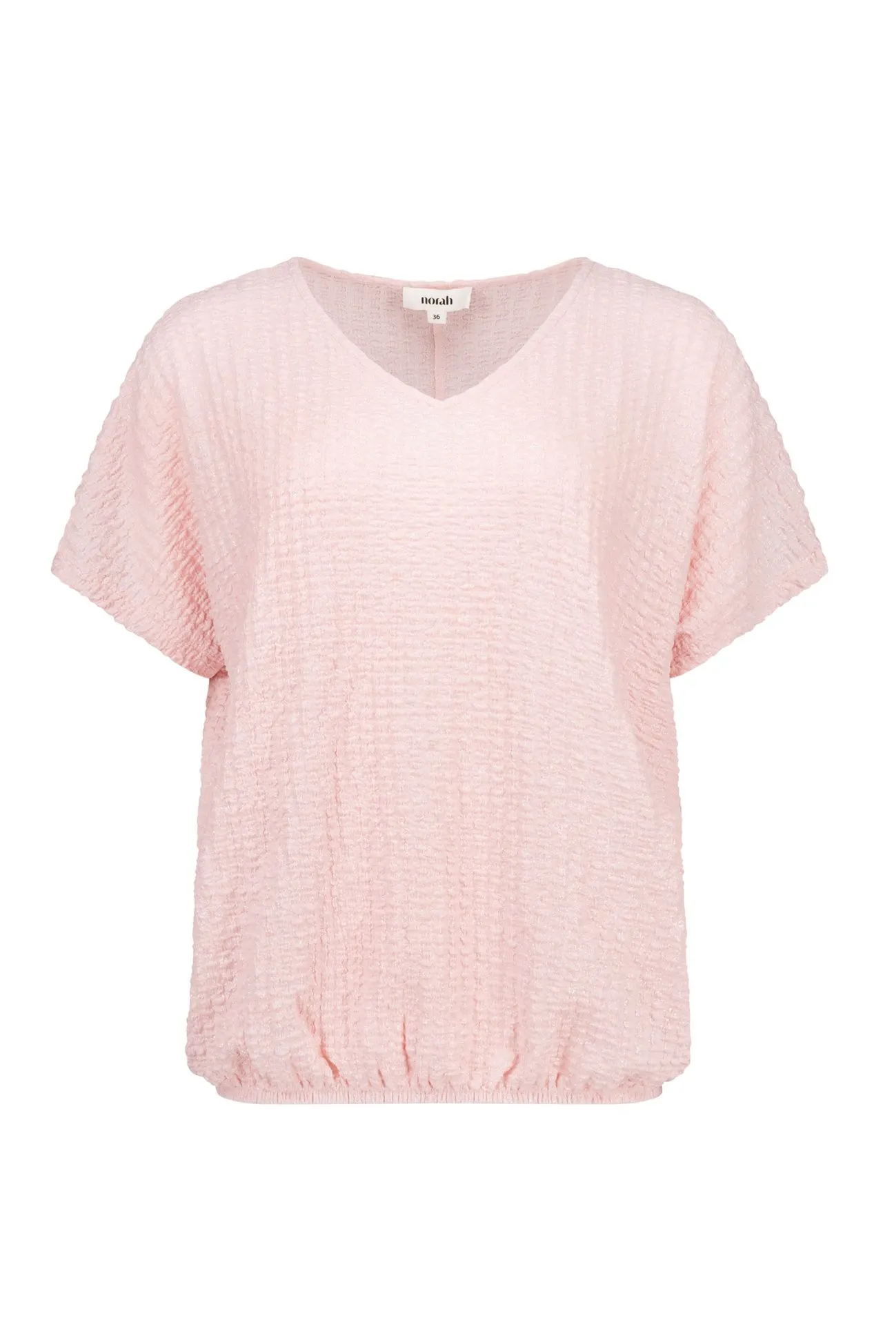 Lichtroze shirt met structuur