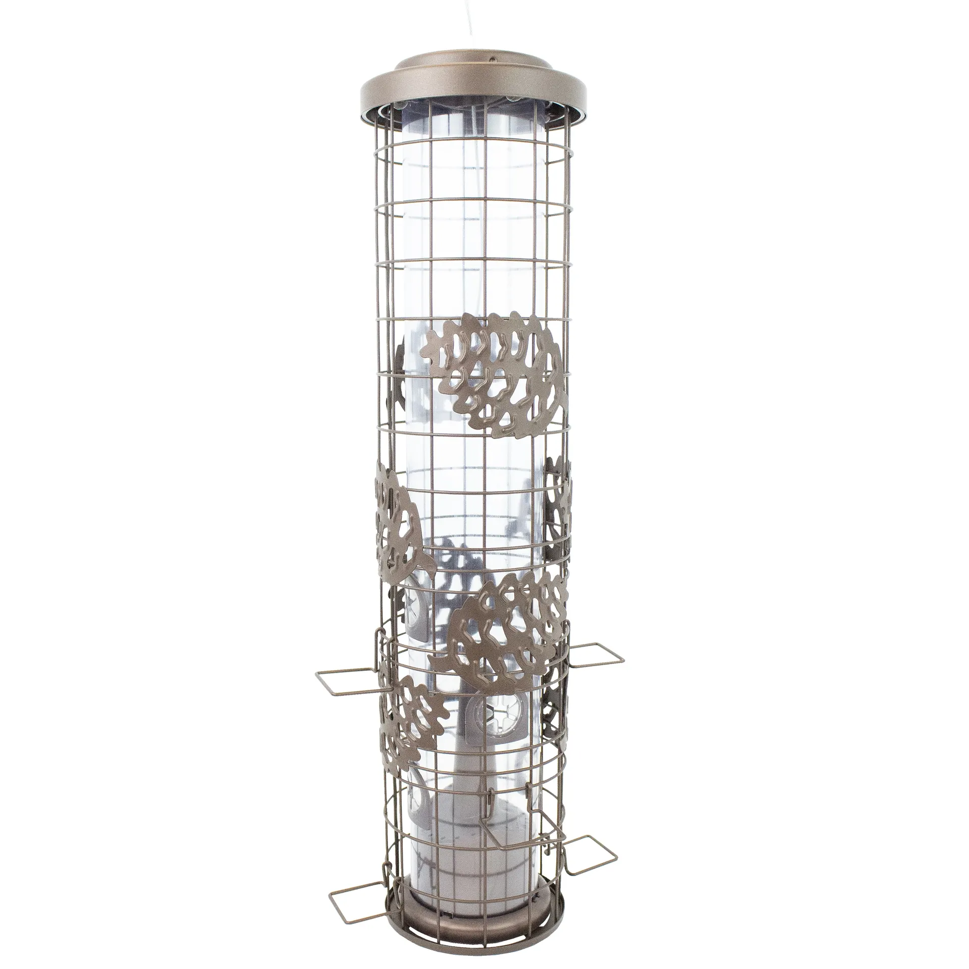 Squirrel-Be-Gone Max Pinecone Bird Feeder Mesh Hanging Squirrel-Resistant Tube Bird feeder - 1.75-lb