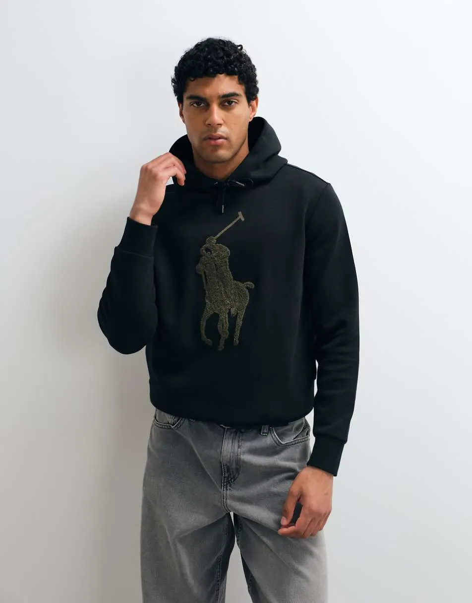 Polo Ralph Lauren double knit hoodie in khaki