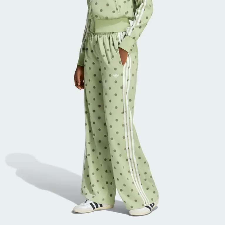 SATIN POLKA DOTS WIDE LEG PANT
