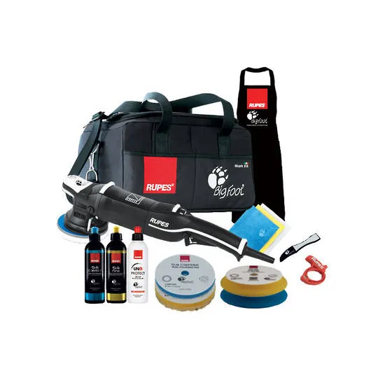 RUPES 125mm BigFoot Mark III Electric Random Orbital Polisher 15mm Orbit LHR15III LUX Kit