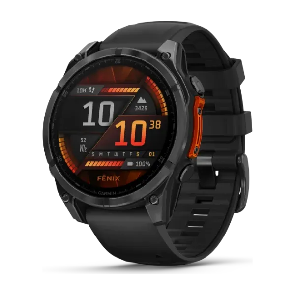 Garmin Fenix 8 47 mm GPS-smartklokke, skifergrå stål/svart