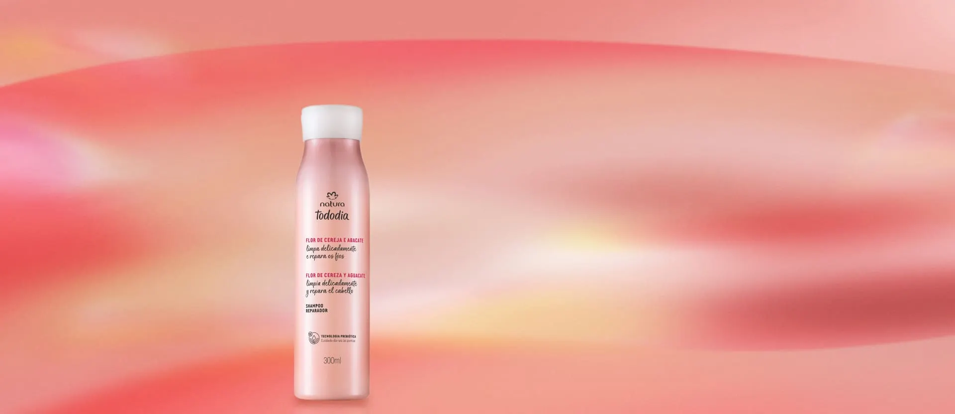 Shampoo Reparador Tododia Flor de Cereja e Abacate 300 ml