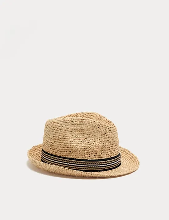 Straw Mid Brim Hat