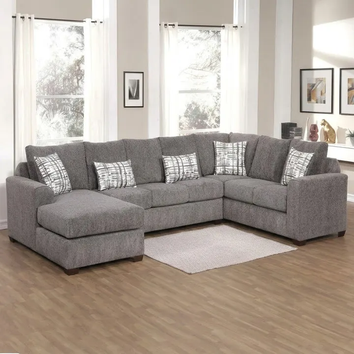 Bordeaux Sectional Sofa by Arely Furniture - Gray