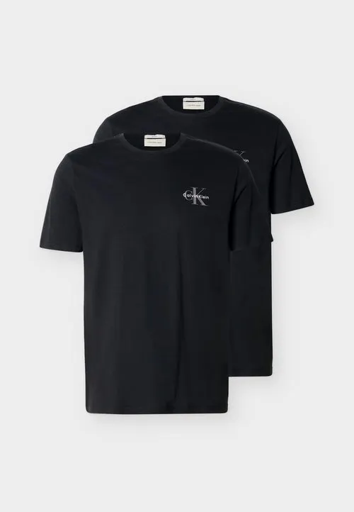 CLASSIC MICRO MONOLOGO 2 PACK - T-shirts - black