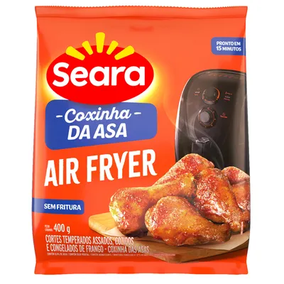 coxinha da asa seara air fryer temperada 400g