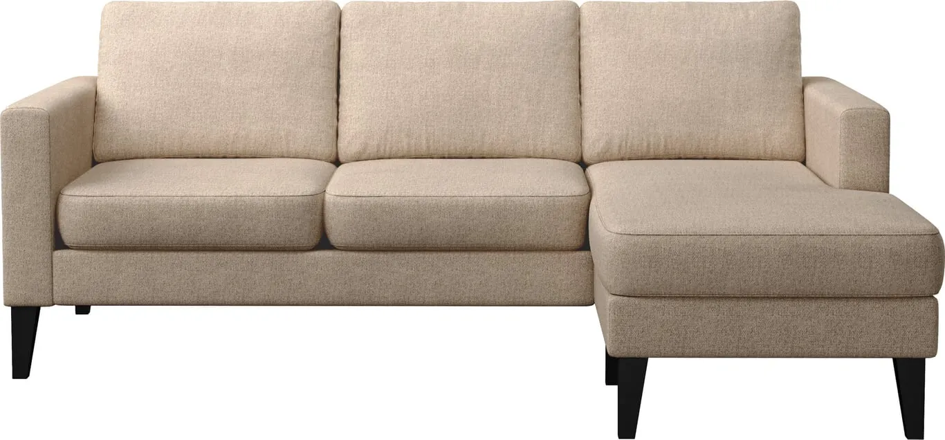 Diana 3-seter sofa m/sjeselong vendbar, stoff Nordic 4 Dune