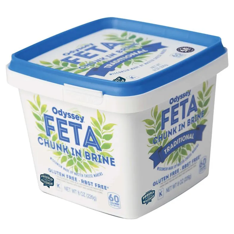 Odyssey Traditional Greek Style Feta Cheese in Brine