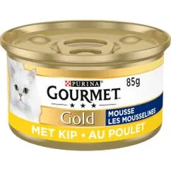 Natvoer voor katten Adult Gold Mousse 85 g Kip