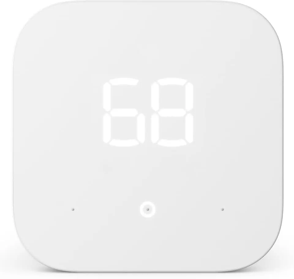 Amazon Smart Thermostat – Save money and energy - Works with Alexa and Ring - C-wire required