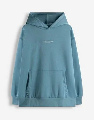 Felpa con cappuccio - Cappuccio - blu