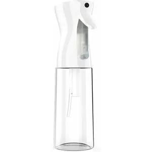 Flacone spray per capelli, flacone spray per acqua a spruzzo continuo da 300 ml, flacone spray vuoto per parrucchiere a nebbia fine per capelli ricci,