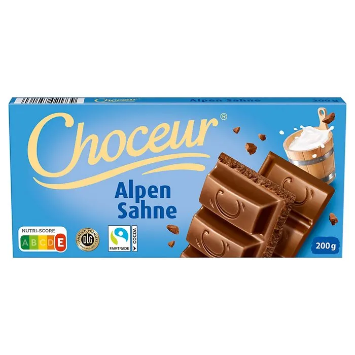 CHOCEUR Sahne & Weiße 200 g, Vollmilchschokolade