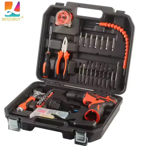 12V Cordless Drill Set Combo Kit,26/34/35Pcs Tool Kit for Home, Household Tool Sets for Men, Basic Tool Kit with Power Drill