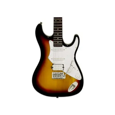 ARIA 714 STD - 3 TONE SUNBURST - ST-STYLE ELECTRIC GUITAR - HB/S/S