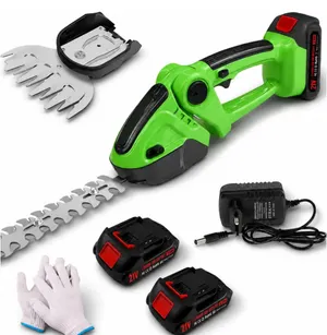 Tagliasiepi elettrico 2 in 1, dotato di 2 batterie da 2000 mAh